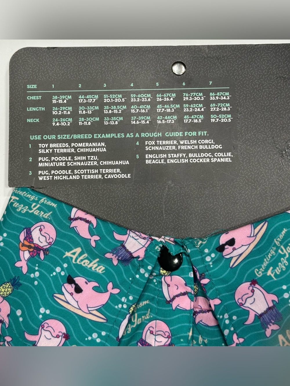 NEW Fuzzyard Pet Apparel Hawaiian Aloha Shirt Size 5 (17.7” to 18.3” length) - Picture 4 of 9